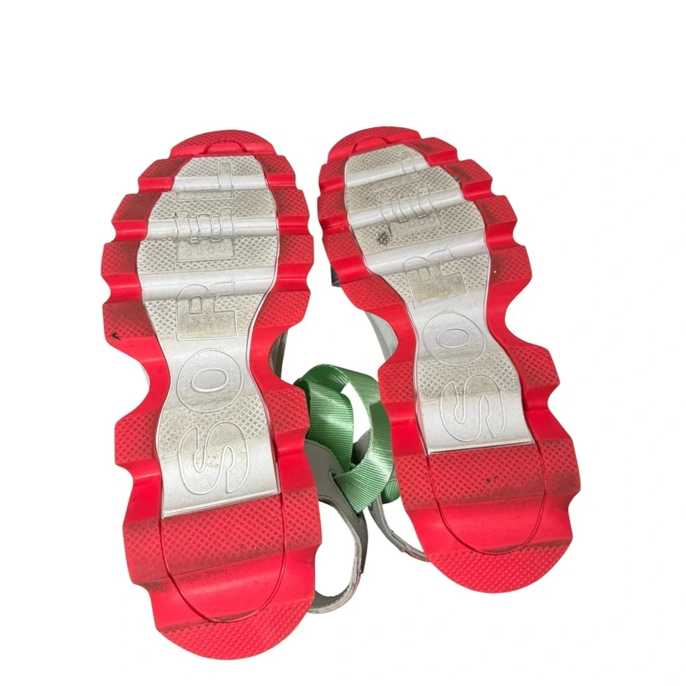 Sorel Kinetic Impact Multicolor Platform Sandals Size 9